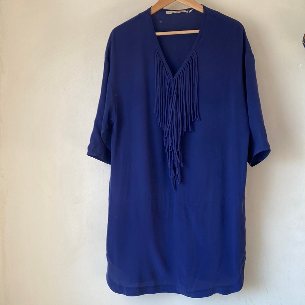 Gerard Darel EU36 (4US) Tassel Silk Dress